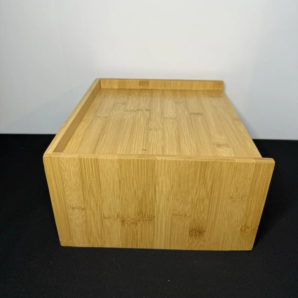 Prosumer's Choice Wooden Desk Organizer With Two Drawers Monitor Display Bamboo*